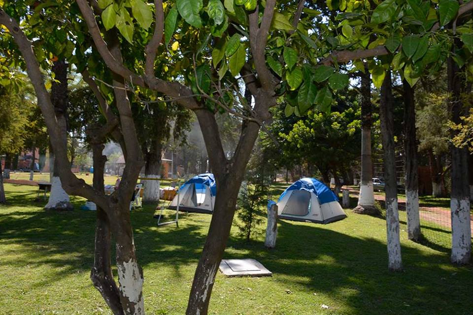 Campamento en Balneario Gandhó, Hidalgo Mexico