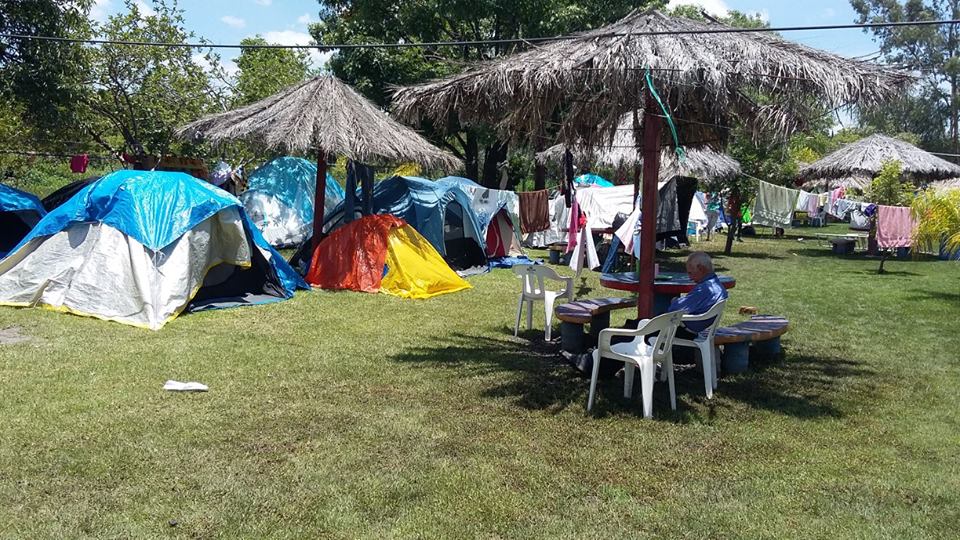 Campamento en Balneario El Edén, Michoacan Mexico