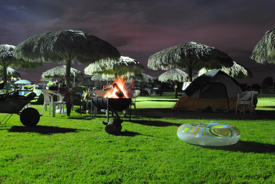 Campamento en Balneario El Chorro, Queretaro Mexico