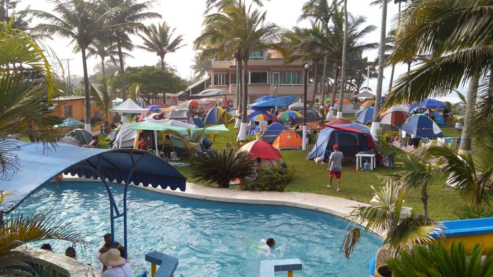 Campamento en Balneario Playa San Pablo, Veracruz Mexico