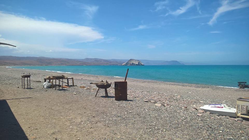 Balneario Playa Palapas Tano, Baja California Mexico
