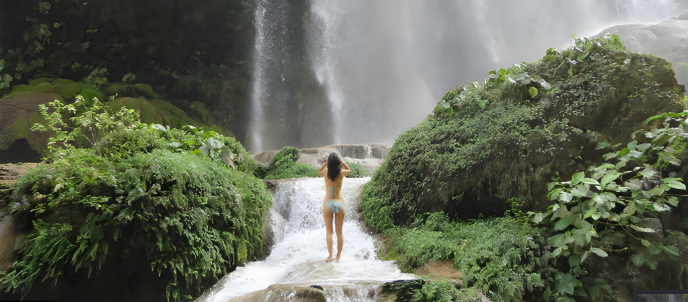 Cañón Río La Venta, cascada El Aguacero